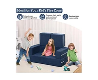 gaomon Kids Play Couch, 3Pcs Modular Kids Couch Toddler Couch for Playroom Bedroom Furniture