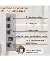 Casainc Digital Display Single Handle 1-Spray Shower System 1.8 Gpm