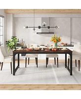 Tribesigns 78.7"x39.4" Dining Table, Industrial Kitchen Table for 8