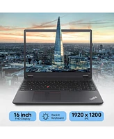 Lenovo ThinkPad P16v 16" Business Traditional Laptop Intel Core Ultra 7 155H 16GB Ram Intel Arc Graphics 512GB Ssd Storage Windows 11 Pro Fhd+ 60Hz