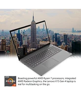 Lenovo V-Series V15 15.6" Business Traditional Laptop Amd Ryzen 7 7730U 16GB Ram Amd Radeon Graphics 512GB Ssd Storage Windows 11 Pro Fhd 60Hz