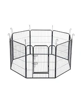 Flynama Metal Pet Playpen 31.49-in x 26.77-in Indoor/Outdoor Playpen