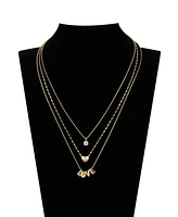 Unwritten Cubic Zirconia Heart Layered Necklace Set