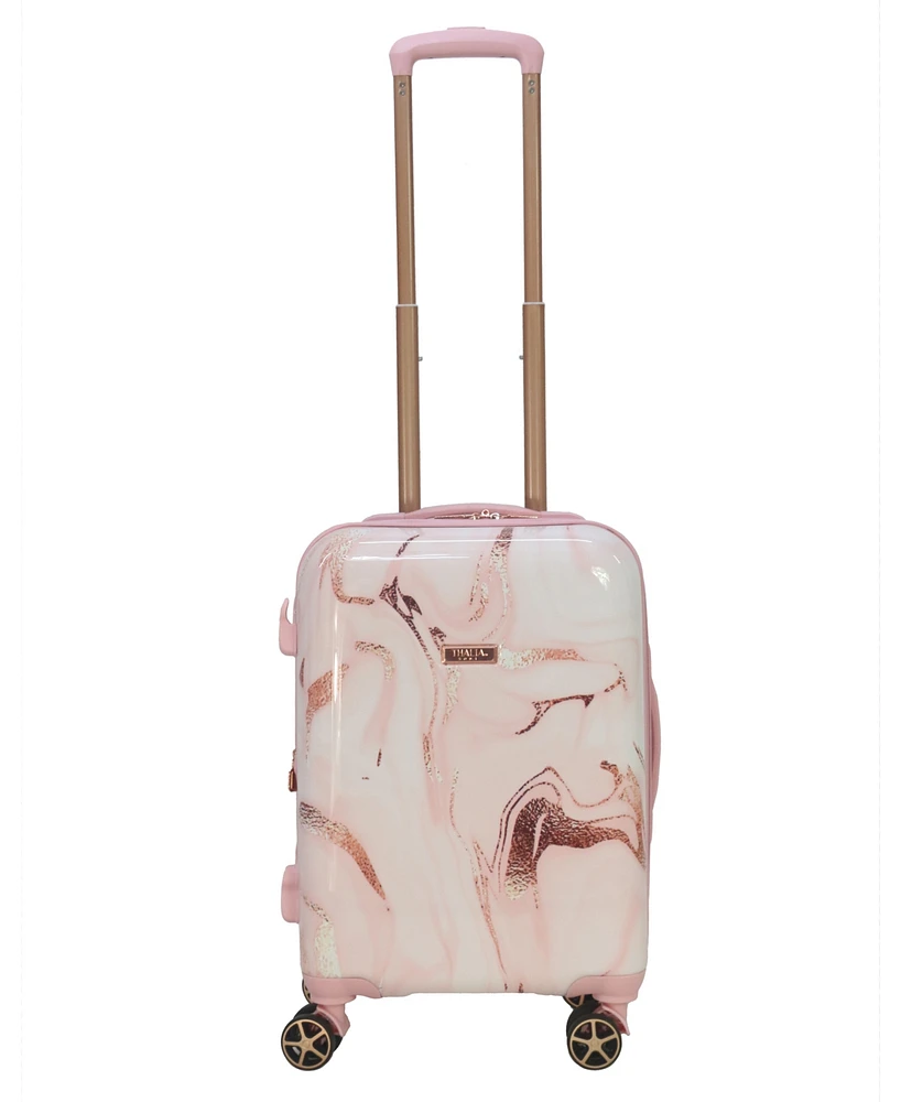 Thalia Sodi Marble Swirl 22" Carry-on Expandable Luggage