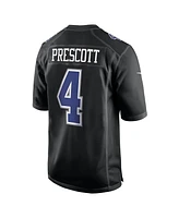 Nike Men's Dak Prescott Carbon Black Dallas Cowboys Fashion Game Jersey