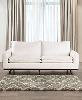 Furniture of America 83" Kasi Cotton Round Arm Sofa