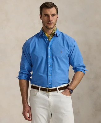 Polo Ralph Lauren Men's Big & Tall Garment-Dyed Oxford Shirt