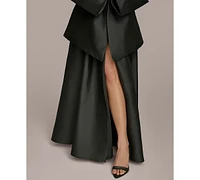 Donna Karan New York Women's Straight-Neck Bow-Trim Ballgown