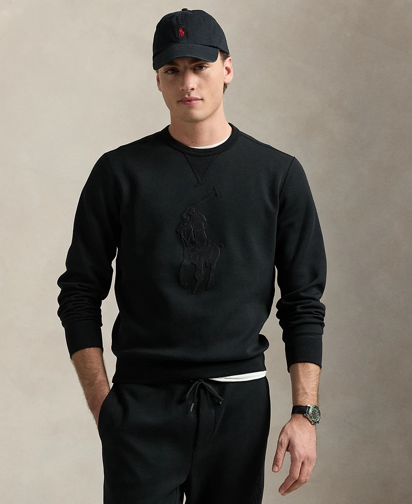 Polo Ralph Lauren Men's Leather-Pony Double-Knit Sweatshirt