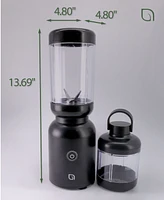 Willow Kitchen Warrior Countertop Blender - Powerful Motor, Versatile, Blend and Go with Straw or Storage Lid.