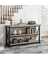 gaomon 3 Tier Console Table, 47.2" Narrow Entryway Table with Storage