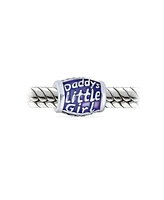 Bling Jewelry Daddy's Little Girl Charm Bead Sterling Silver for Bracelet