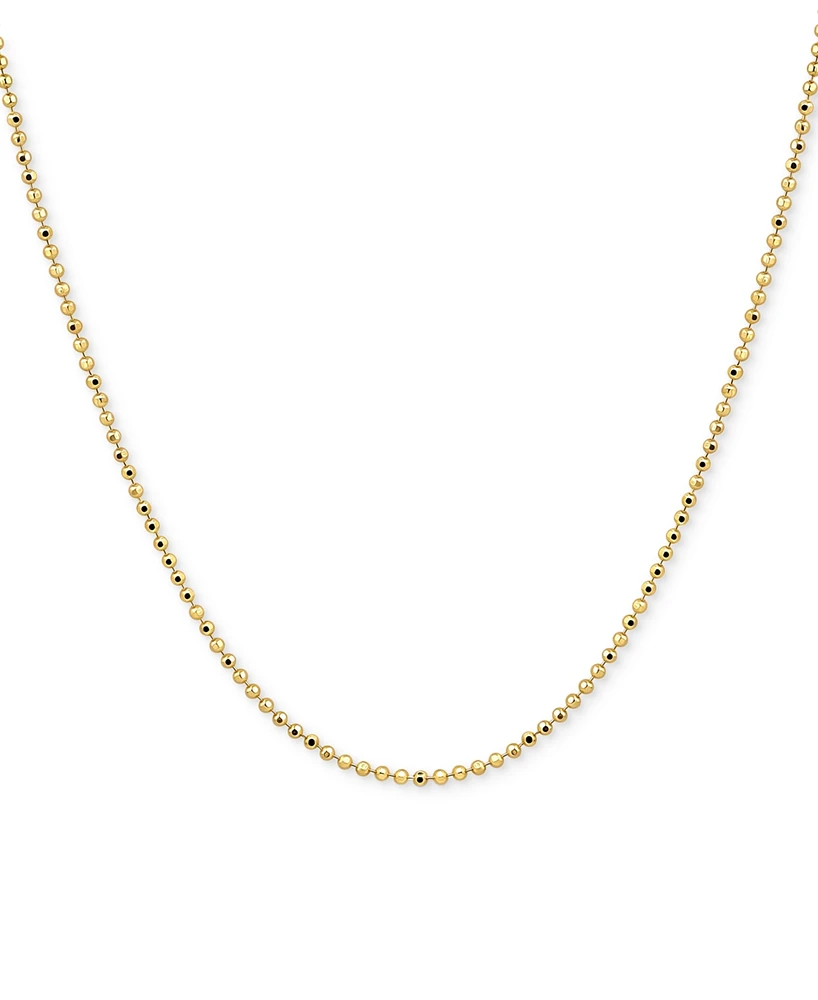 Giani Bernini Faceted Bead Link Chain Necklace, 16" + 2" extender, Exclusively at Macy's