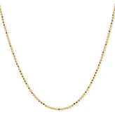 Giani Bernini Faceted Bead Link Chain Necklace, 16" + 2" extender, Exclusively at Macy's