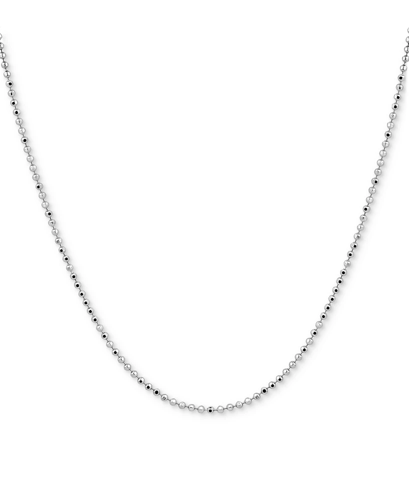 Giani Bernini Faceted Bead Link Chain Necklace, 16" + 2" extender, Exclusively at Macy's