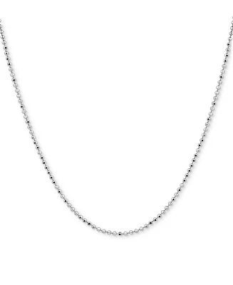 Giani Bernini Faceted Bead Link Chain Necklace, 16" + 2" extender, Exclusively at Macy's