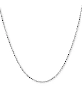 Giani Bernini Faceted Bead Link Chain Necklace, 16" + 2" extender, Exclusively at Macy's