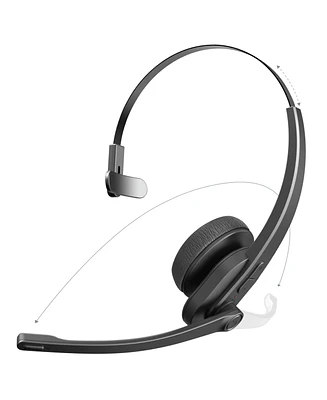 Noise-Canceling Wireless Headset with Ambidextrous Microphone