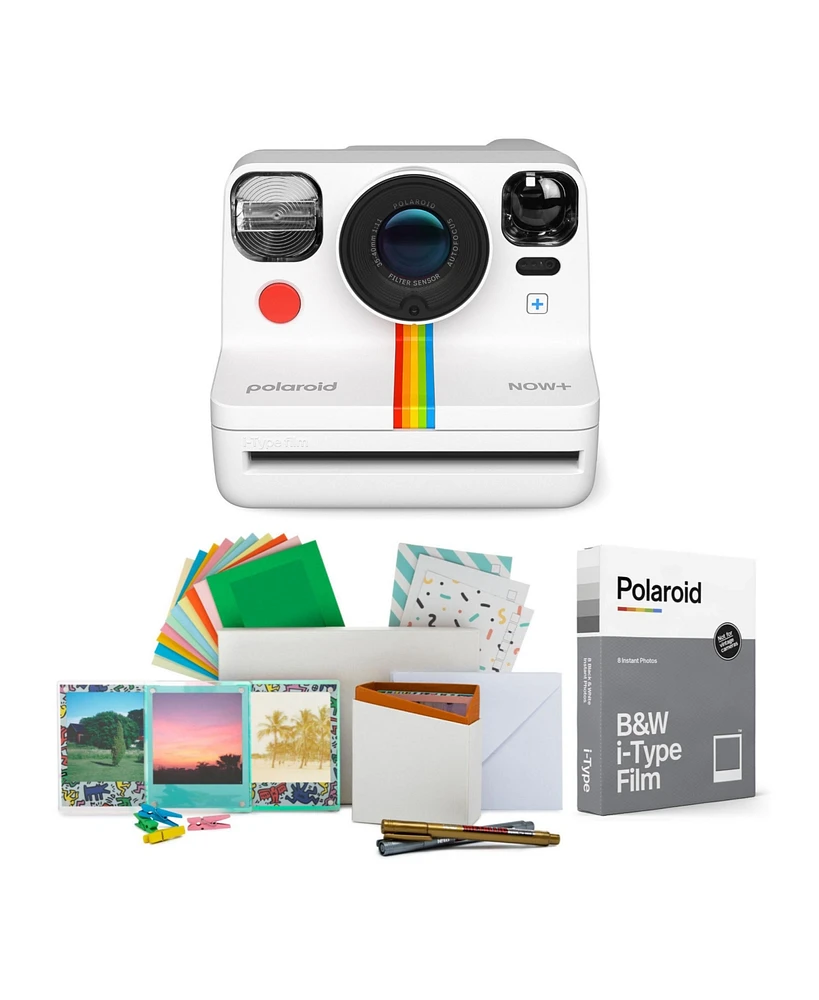 Polaroid Now+ Instant Camera Generation 2 (White) w/Film Kit & B&W Film