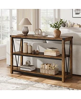 gaomon Farmhouse Entryway Table,47 Inch Narrow Long Console Table with Storage