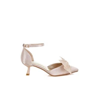 Rag & Co Cadell Bow Detail Satin Sandals