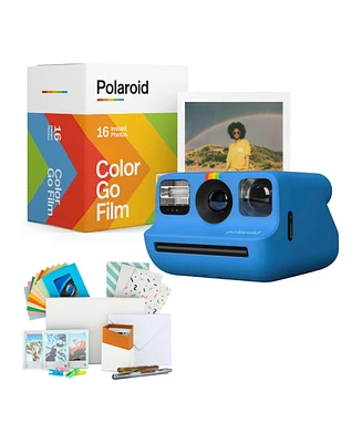 Polaroid Go Generation 2 Blue Instant Camera with Instax Film Kit Bundle