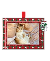 Ganz Cat Meowy Christmas Frame Ornament