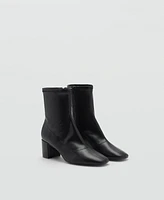 Mango Women's Block-Heel Ankle Boots