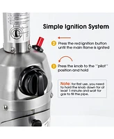 Sugift 11 000BTU Portable Tabletop Patio Stainless Steel Standing Propane Heater