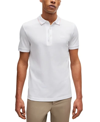 Boss by Hugo Men's Tonal Logo Slim-Fit Polo