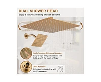 Casainc 4 Function Single Handle Thermostatic Shower Faucet Body Spray