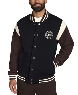 Starter Men's Heavyweight Fleece Varsity Jacket