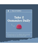 Nature's Craft Extra Strength Zinc Gummies for Adults, Chewable Zinc Citrate 50mg Immunity Gummies, Gluten & Gelatin Free Non-gmo, Mixed Berry, Nature