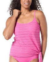 Coco Reef Women's Stella Crochet Side-Tie Tankini Top