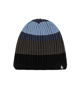 Heat Holders Men's Grayson Rib Stripe Hat