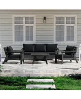 WestinTrends Outdoor -Piece Modular Sectional Patio Furniture Sofa Set