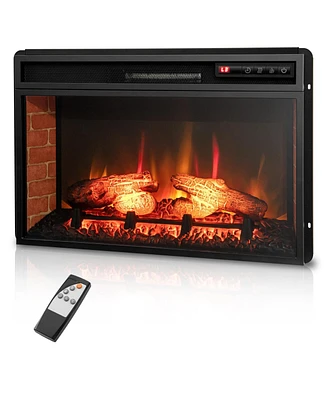 Sugift 26 Inch Infrared Electric Fireplace Insert with Remote Control