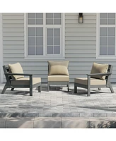 WestinTrends Outdoor Patio Hdpe Sectional Sofa with Cushions