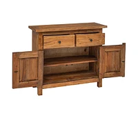 Sideboard Solid Mahogany Wood 29.5"x11.8"x25.6"