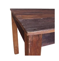 vidaXL Dining Table Mixed Recycled Wood 32.3"x31.5"x29.9"