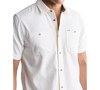 Men's Sagrino Relaxed-Fit Button-Down Utility Shirt