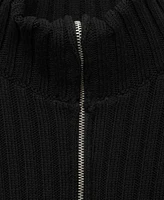 Mango Women's Zip Detail Combined Knitted Dress