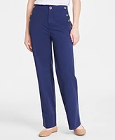 On 34th Women's Solid High-Rise Wide-Leg Sailor Pants, Exclusively at Macy's
