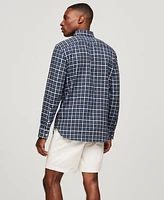 Tommy Hilfiger Men's Brushed Gingham Regular-Fit Shirt