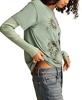 Lucky Brand Women's Trust The Journey Boyfriend T-Shirt