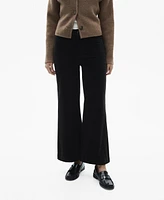 Mango Women's Catherin Culotte Corduroy Pants