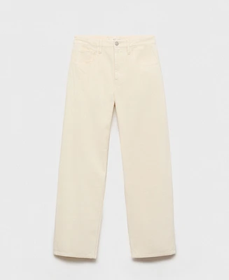 Mango Women's Bet High-Waisted Corduroy Balloon Pants