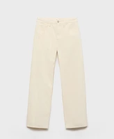 Mango Women's Bet High-Waisted Corduroy Balloon Pants