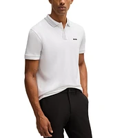 Boss by Hugo Men's Contrast-Logo Polo Shirt