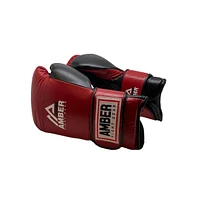 Amber Sports Renegade v1.0 Pro Hook & Loop Leather Boxing Gloves, Durable, Ideal for Sparring & Heavy Bags, Superior Shock Absorption & Ventilation